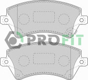 5000-1573 C PROFIT sada brzdových platničiek kotúčovej brzdy 5000-1573 C PROFIT