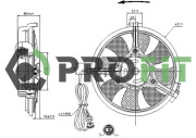 1850-0001 PROFIT ventilátor chladenia motora 1850-0001 PROFIT