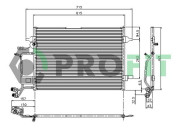 PR 9540C3 Kondenzátor, klimatizace PROFIT