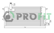 PR 9555C1 PROFIT kondenzátor klimatizácie PR 9555C1 PROFIT