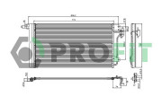 PR 9572C1 Kondenzátor, klimatizace PROFIT