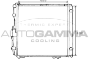 100558 Chladič, chlazení motoru AUTOGAMMA