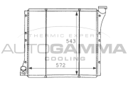 101063 Chladič, chlazení motoru AUTOGAMMA