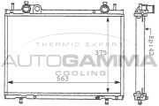 101178 Chladič, chlazení motoru AUTOGAMMA