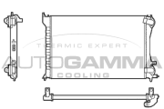 101303 Chladič, chlazení motoru AUTOGAMMA