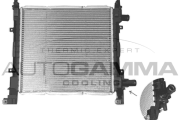 101332 Chladič, chlazení motoru AUTOGAMMA