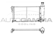 101471 Chladič, chlazení motoru AUTOGAMMA