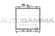 102105 Chladič, chlazení motoru AUTOGAMMA