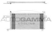 102722 Kondenzátor, klimatizace AUTOGAMMA