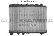 102946 Chladič, chlazení motoru AUTOGAMMA