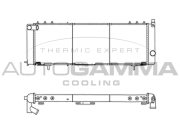 103039 Chladič, chlazení motoru AUTOGAMMA