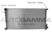 103125 Chladič, chlazení motoru AUTOGAMMA