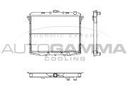 103154 Chladič, chlazení motoru AUTOGAMMA