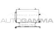 103225 Kondenzátor, klimatizace AUTOGAMMA
