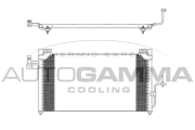 103271 Kondenzátor, klimatizace AUTOGAMMA
