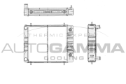 103361 Chladič, chlazení motoru AUTOGAMMA