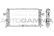 103629 Chladič, chlazení motoru AUTOGAMMA