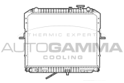 104120 Chladič, chlazení motoru AUTOGAMMA