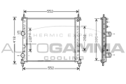 104260 Chladič, chlazení motoru AUTOGAMMA