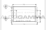 104308 Chladič, chlazení motoru AUTOGAMMA