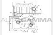 104331 Olejový chladič, motorový olej AUTOGAMMA