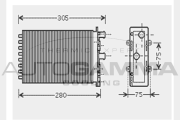 104429 Výměník tepla, vnitřní vytápění AUTOGAMMA
