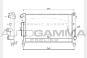 104636 Chladič, chlazení motoru AUTOGAMMA