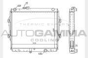 104731 Chladič, chlazení motoru AUTOGAMMA