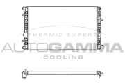 104871 Chladič, chlazení motoru AUTOGAMMA