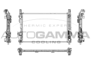105132 Chladič, chlazení motoru AUTOGAMMA