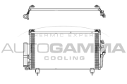 105151 Kondenzátor, klimatizace AUTOGAMMA
