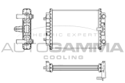 105433 Chladič, chlazení motoru AUTOGAMMA