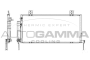 105733 Kondenzátor, klimatizace AUTOGAMMA