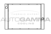 105786 Chladič, chlazení motoru AUTOGAMMA