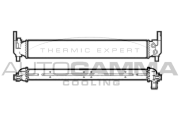 107200 Chladič, chlazení motoru AUTOGAMMA