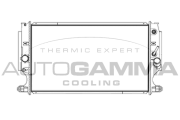 107240 Chladič, chlazení motoru AUTOGAMMA