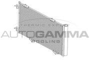 107288 Kondenzátor, klimatizace AUTOGAMMA