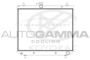 107748 Chladič, chlazení motoru AUTOGAMMA