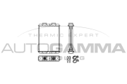 110015 Výměník tepla, vnitřní vytápění AUTOGAMMA