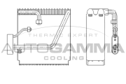 112120 Výparník, klimatizace AUTOGAMMA