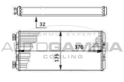 304762 Výměník tepla, vnitřní vytápění AUTOGAMMA
