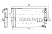 400766 Chladič, chlazení motoru AUTOGAMMA