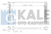 368000 nezařazený díl KALE OTO RADYATÖR