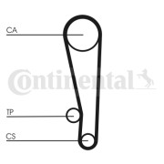 CT1013 ozubený řemen CONTINENTAL CTAM BR