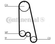 CT686 ozubený řemen CONTINENTAL CTAM BR