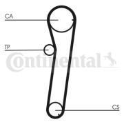 CT740 ozubený řemen CONTINENTAL CTAM BR