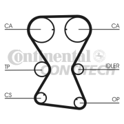 CT1000 Ozubený řemen CONTINENTAL CTAM BR