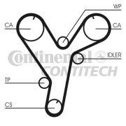 CT1080 Ozubený řemen CONTINENTAL CTAM BR