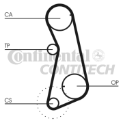 CT637 Ozubený řemen CONTINENTAL CTAM BR