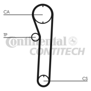 CT680 Ozubený řemen CONTINENTAL CTAM BR